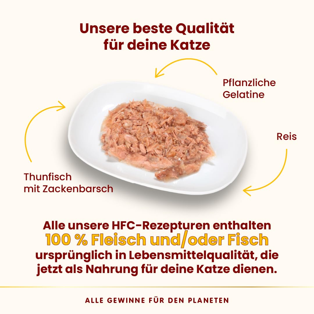 Almo Nature HFC Jelly Nassfutter Thunfisch Zackenbarsch 70g 24er