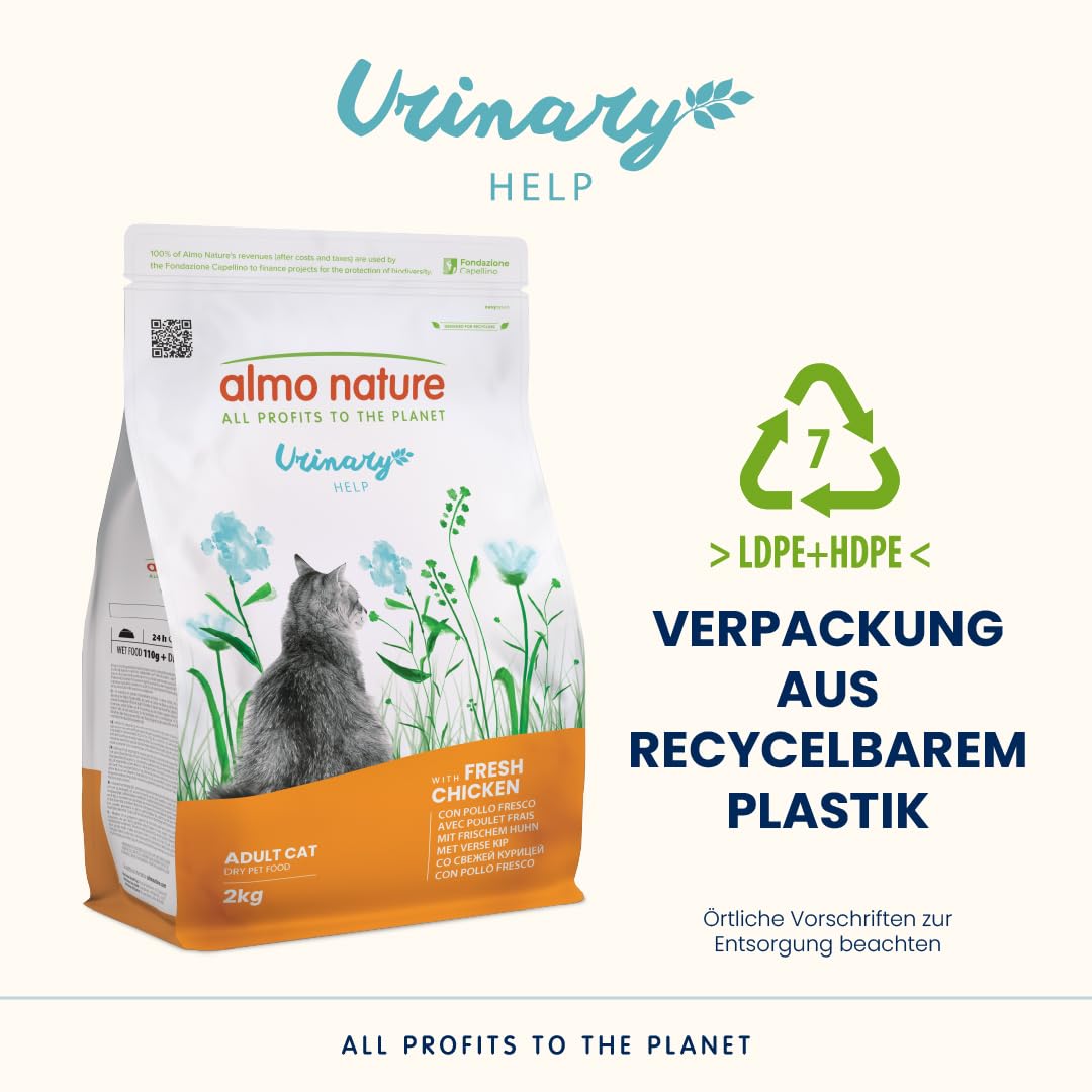 Almo Nature Urinary Help Huhn Trockenfutter 2kg Harnwege