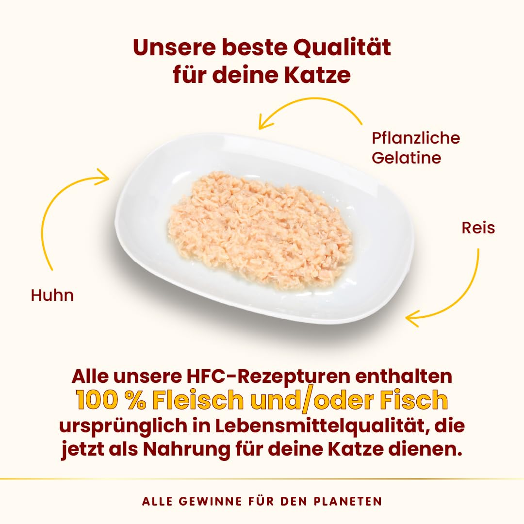Almo Nature HFC Jelly Huhn Nassfutter 24x70g Monoprotein