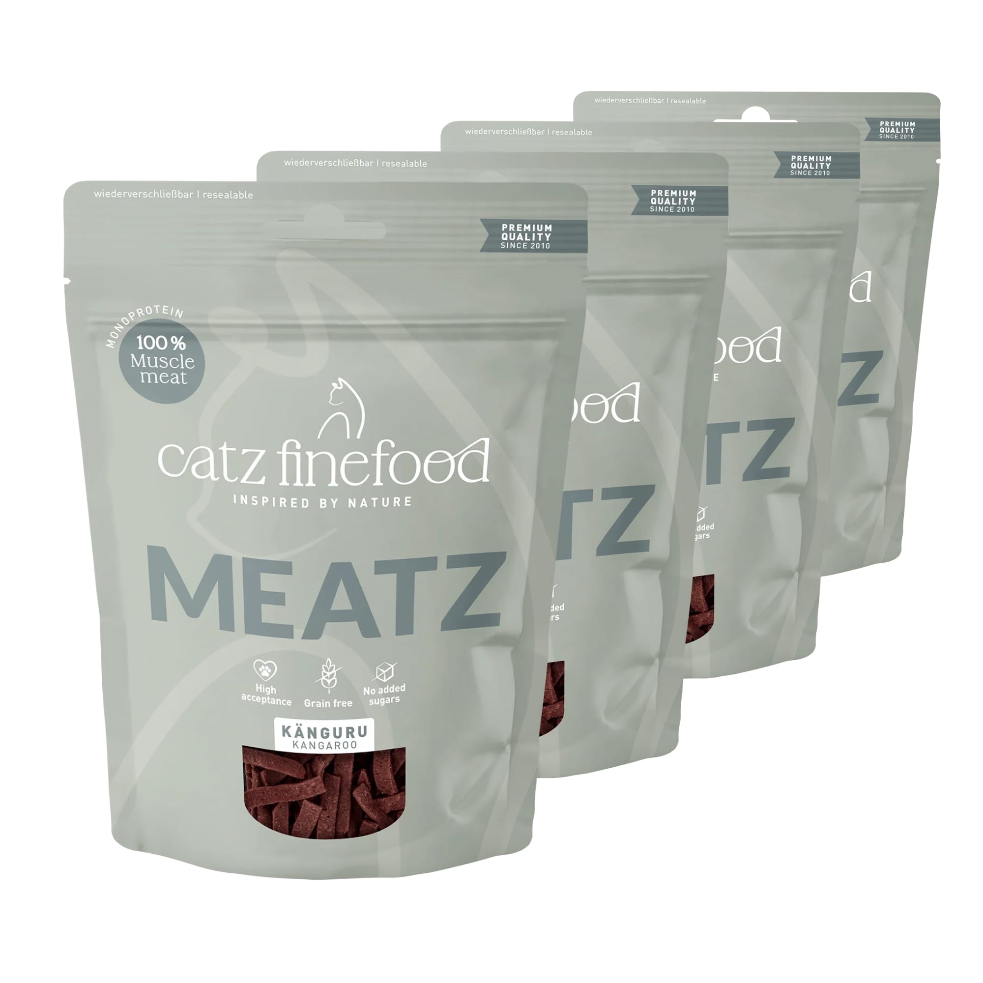 catz finefood Meatz Snack Fleischstreifen Mix-Paket 10x45g getreidefrei