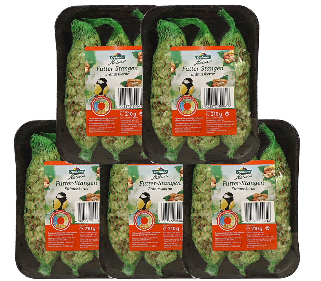 Dehner Natura Wildvogelfutter Maxi-Futterstange 3x600g Fett