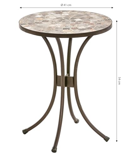 Dehner Grazia Blumenhocker Mosaik Ø40 cm braun-grau