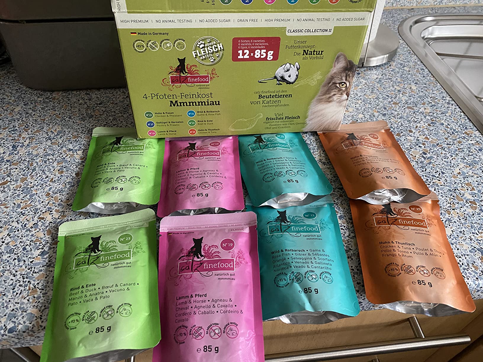 catz finefood Multipack 2 Nassfutter Mix 12x85g getreidefrei