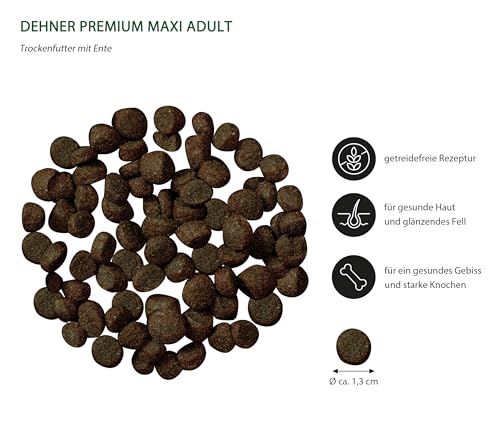 Dehner Premium Maxi Adult Trockenfutter 4kg Ente Lamm