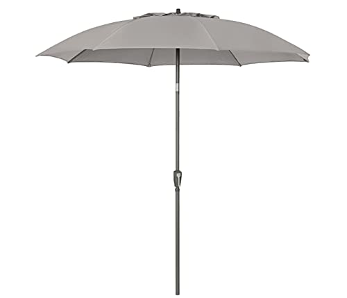 Dehner Paros Sonnenschirm beige Ø250cm UV80+ Kurbel