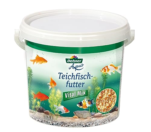 Dehner Aqua Teichfischfutter Vital Mix Fischfutter 3,5 l natürlich