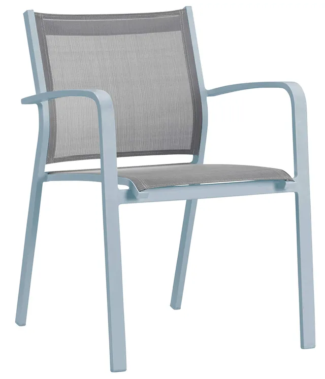 Dehner Premium Corse Stapelstuhl weiß Aluminium