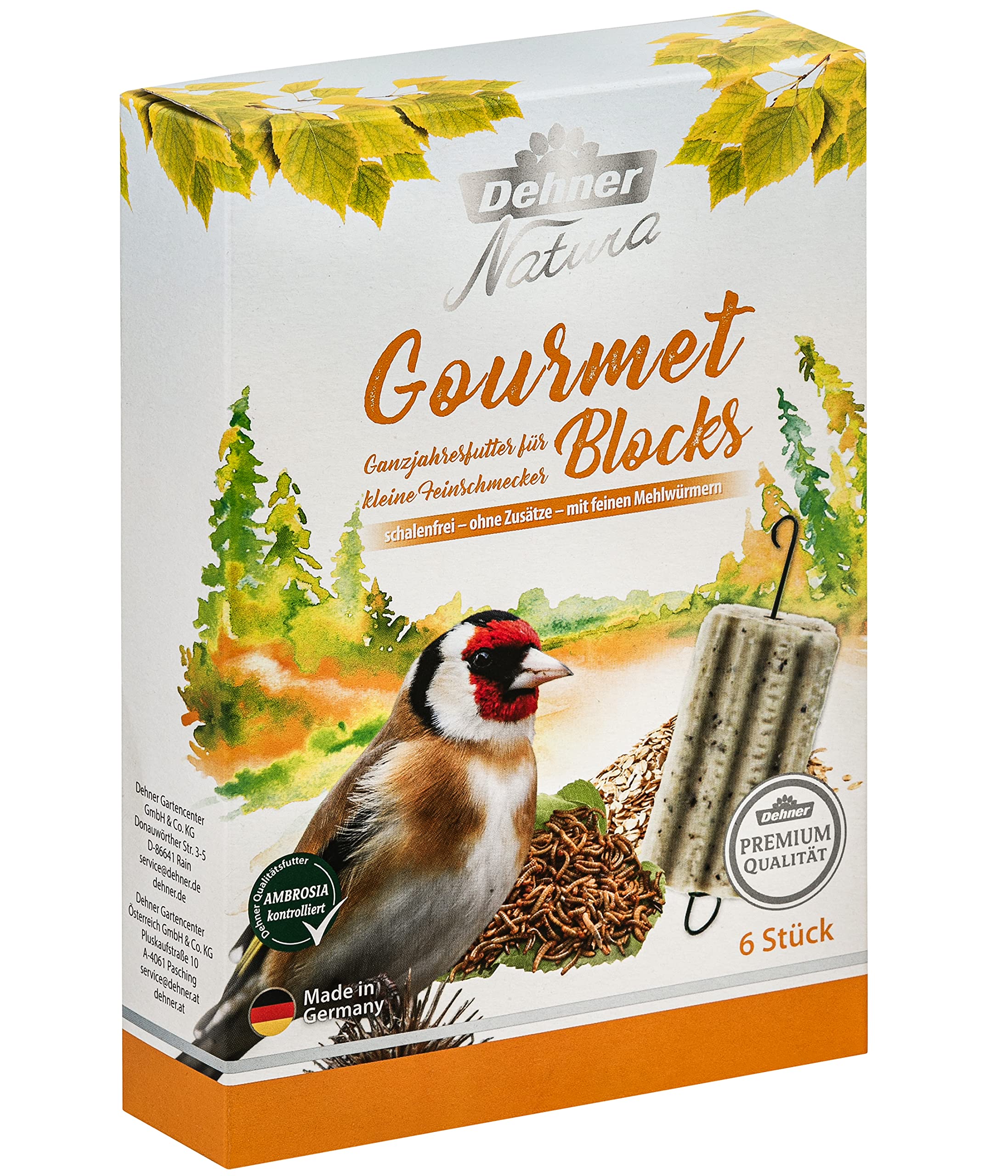 Dehner Natura Gourmet Blocks Wildvogelfutter 2,85 kg