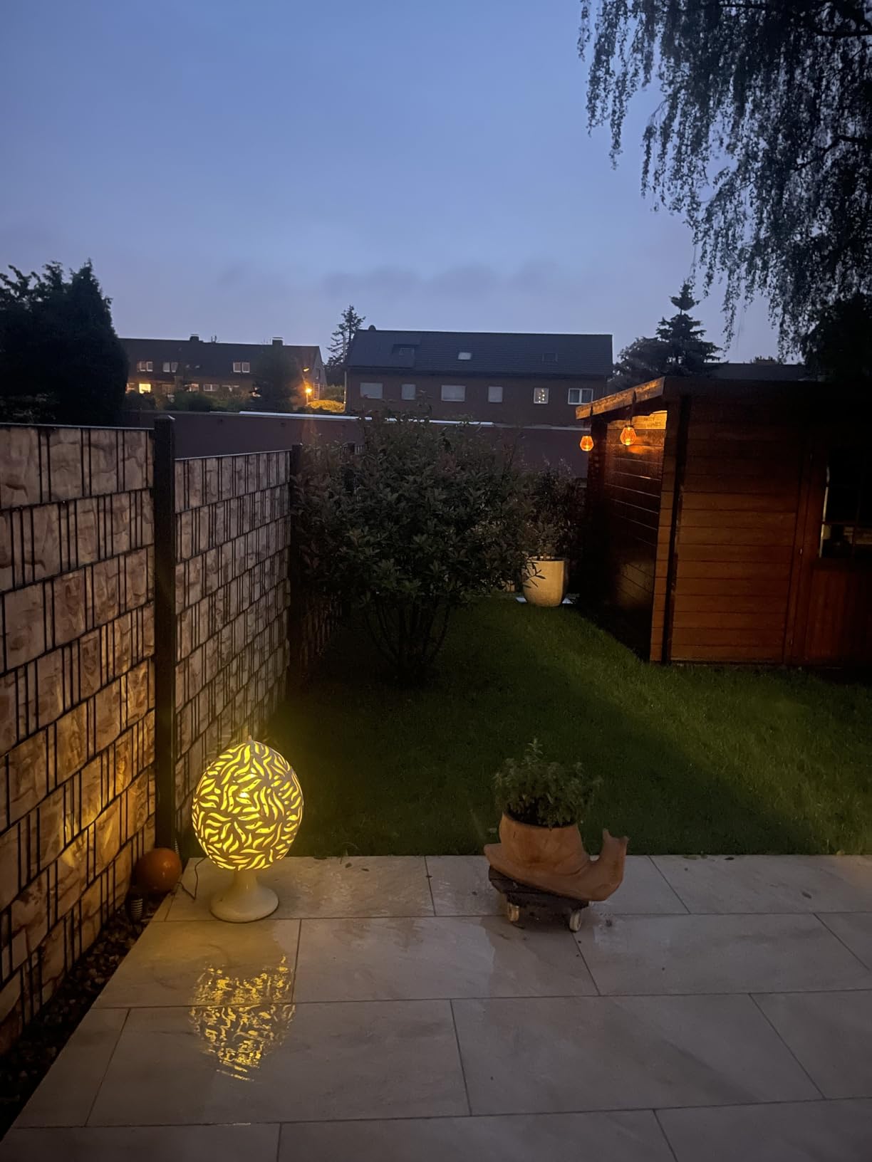 Dehner Premium Lovely Solar LED-Leuchte schwarz weißes Licht