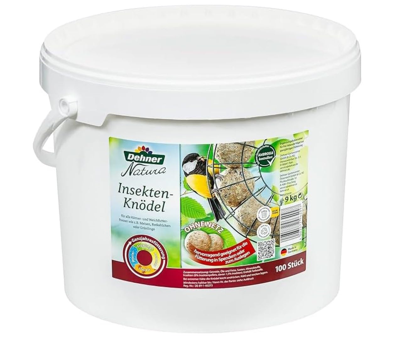 Dehner Natura Wildvogelfutter Set Knödel+Streufutter