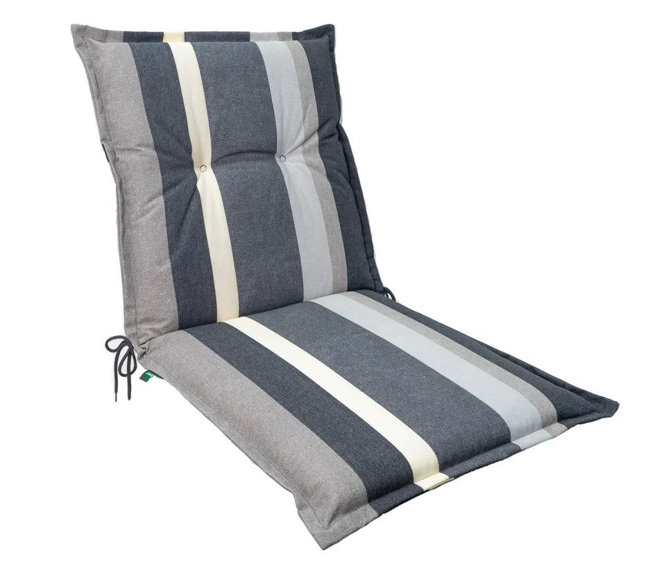 Dehner Ligura Niederlehnerpolster grau 50x52x50 cm waschbar