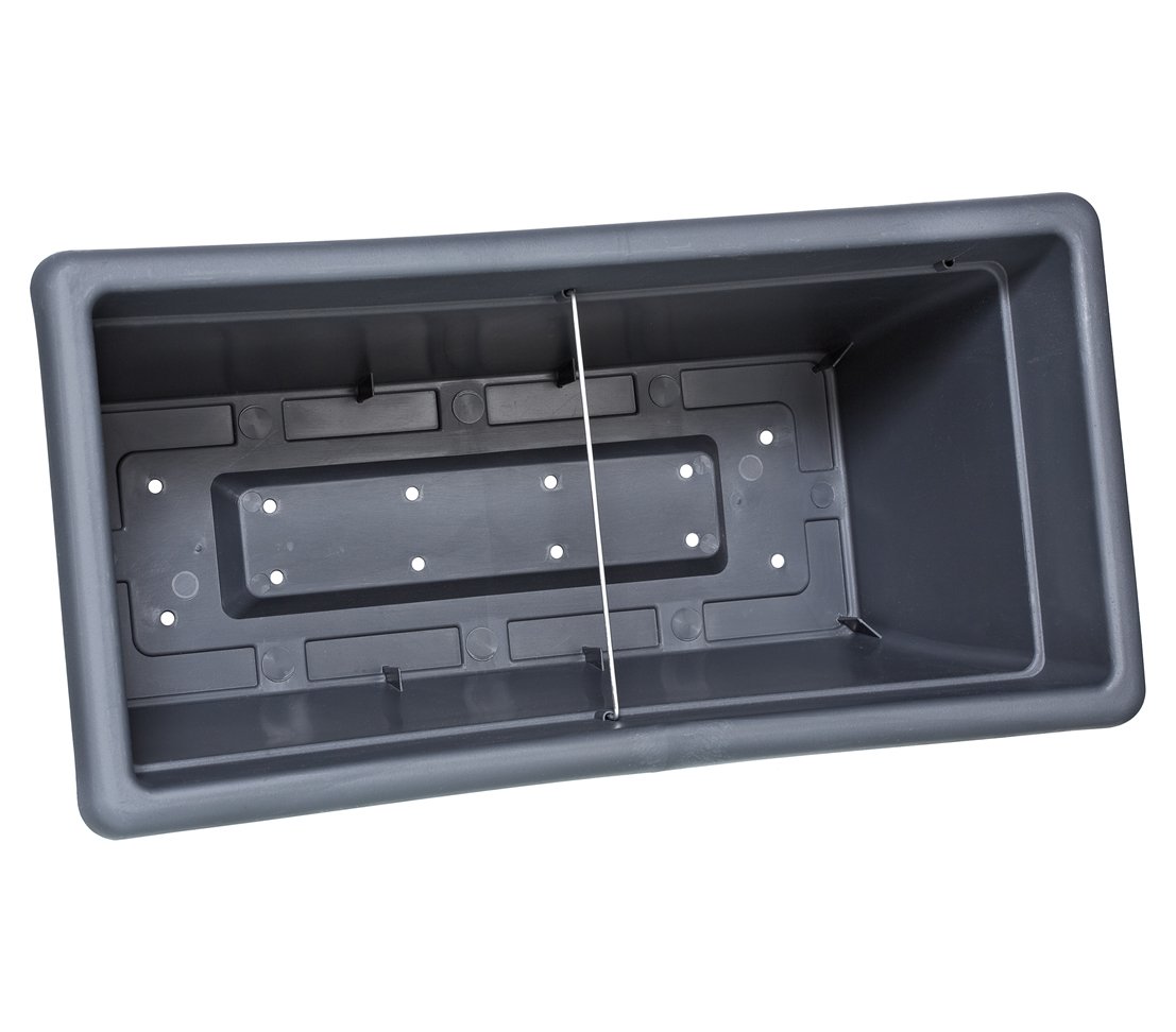 Dehner Blumenkasten 100x45x40cm Kunststoff anthrazit