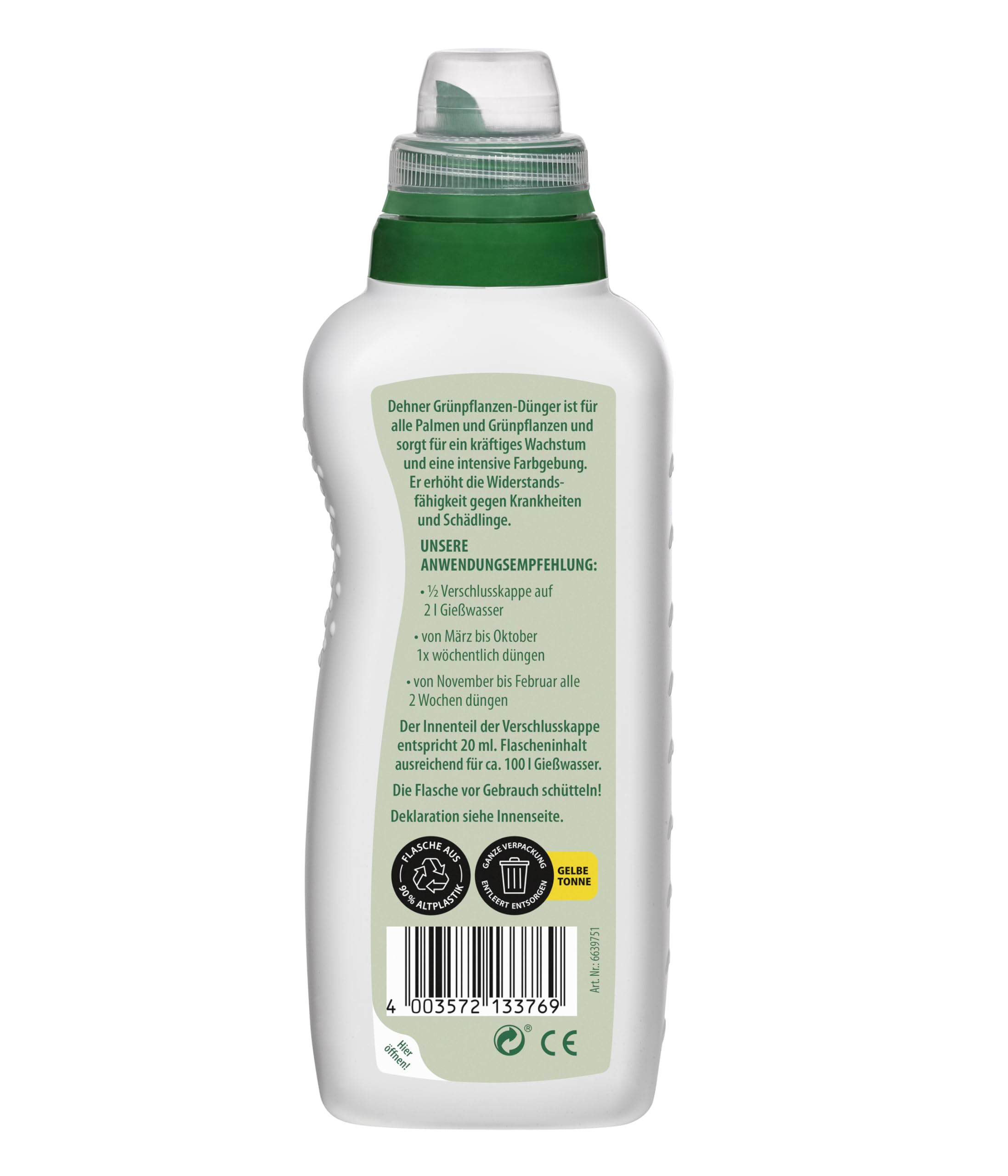 Dehner Grünpflanzendünger flüssig NPK 500 ml