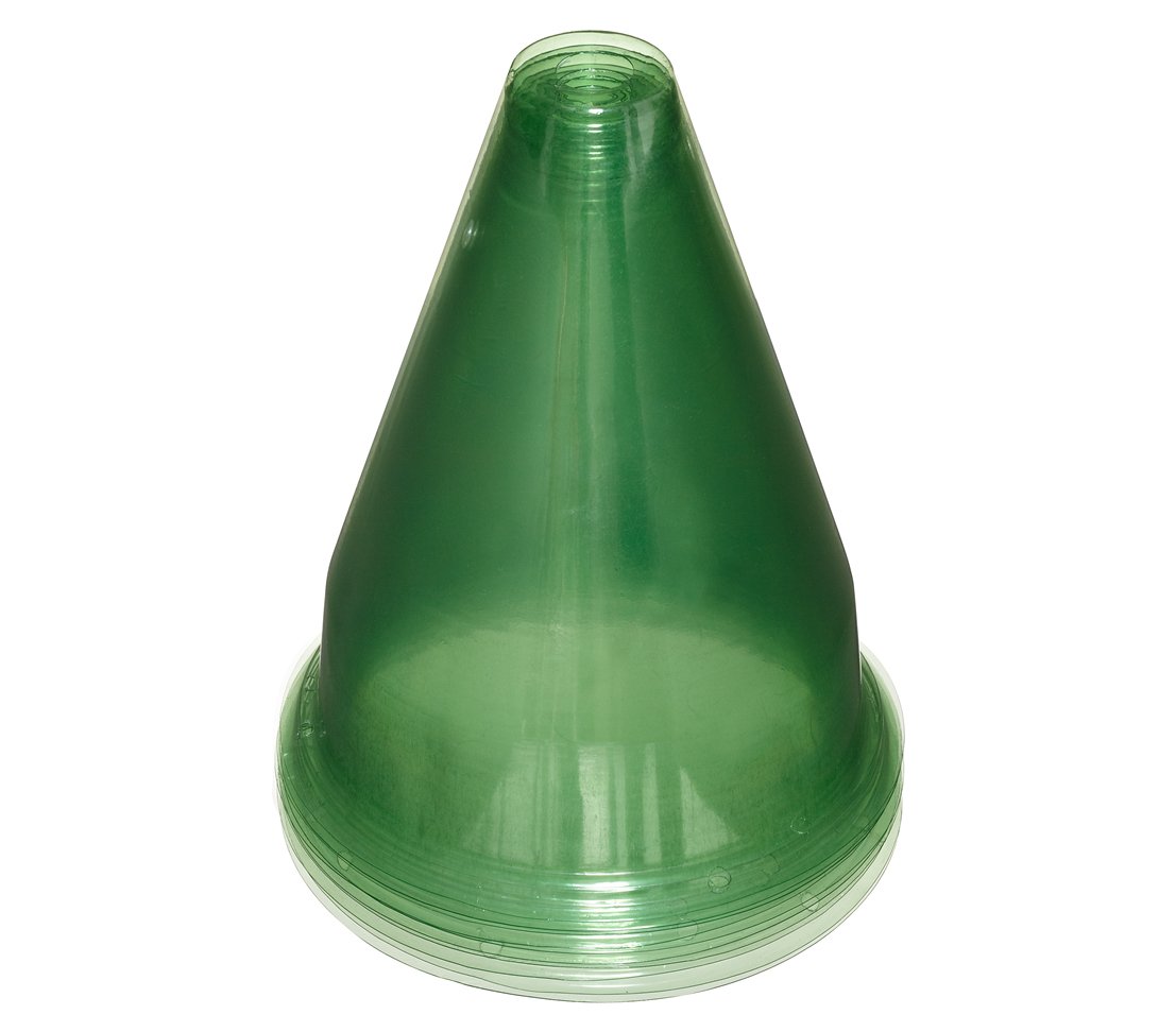 Dehner Premium Lovely Pflanzenhut Pflanzenschutz 23 cm 10 St grün