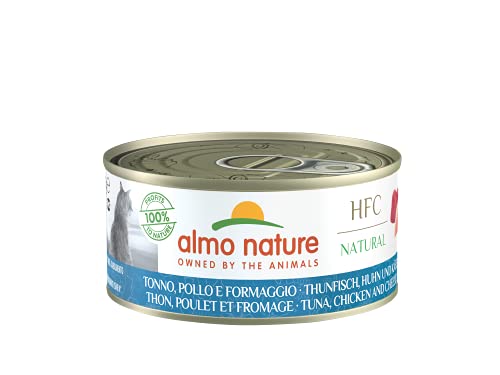 Almo Nature HFC Natural Nassfutter Thunfisch Huhn Käse 24x150g