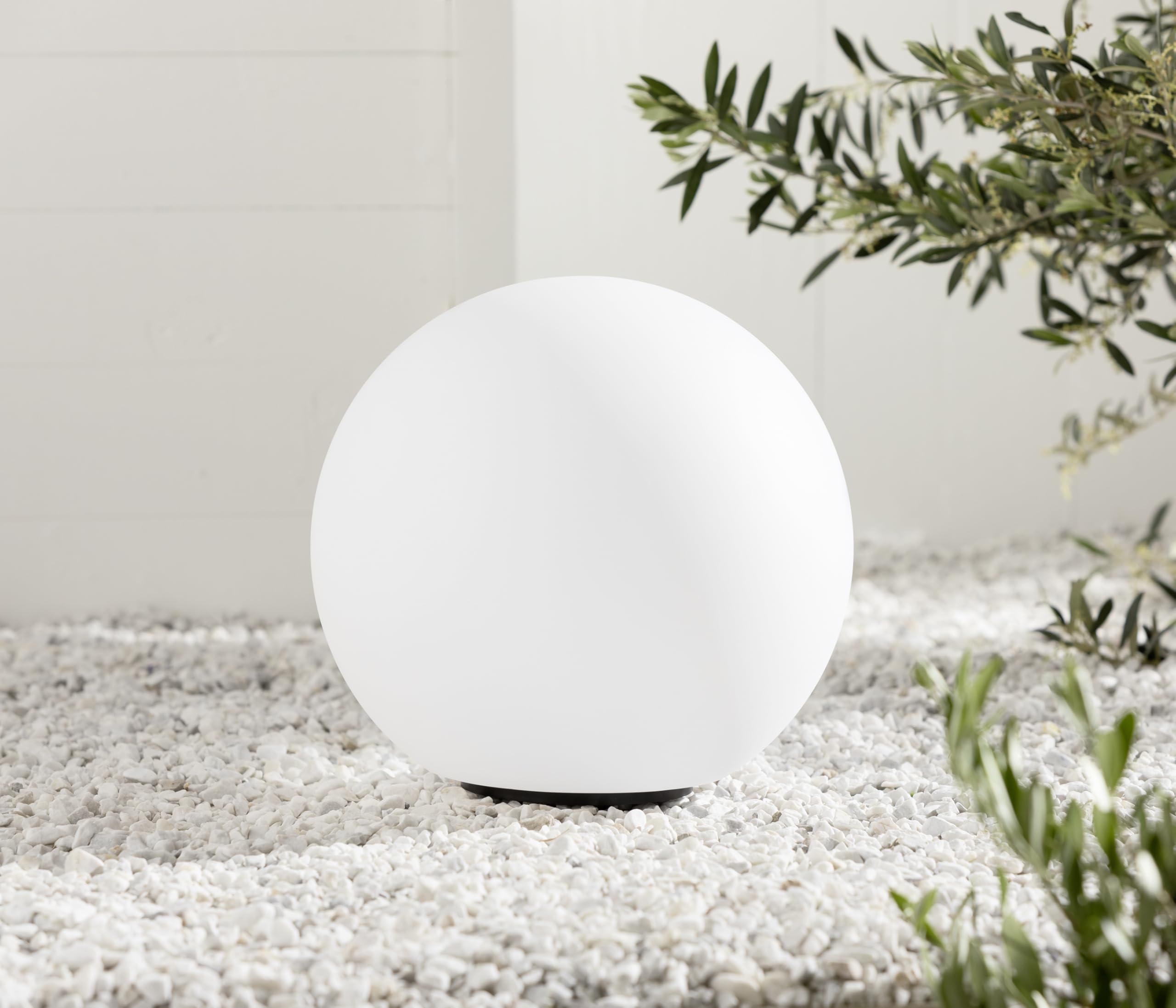 Dehner Solarkugel Ø 30 cm Solarleuchte Klar Echtglas-Optik