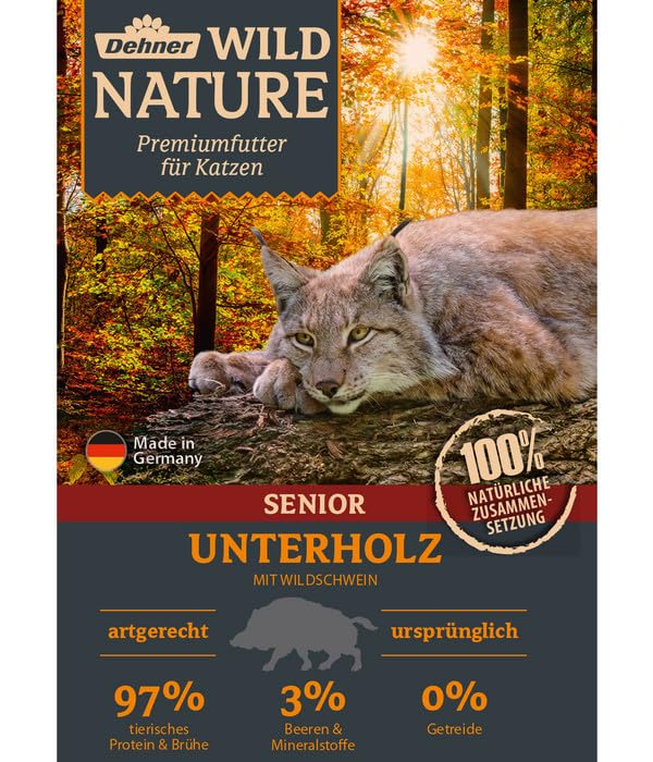 Dehner Wild Nature Unterholz Nassfutter Wildschwein 16x85g senior