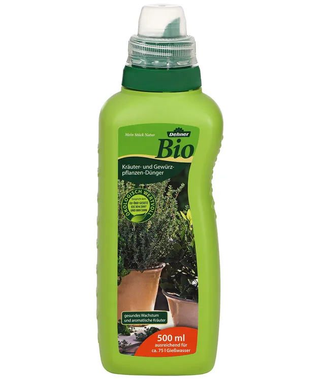 Dehner Bio Kräuter- und Gewürzpflanzen-Dünger Flüssigdünger 500 ml bio