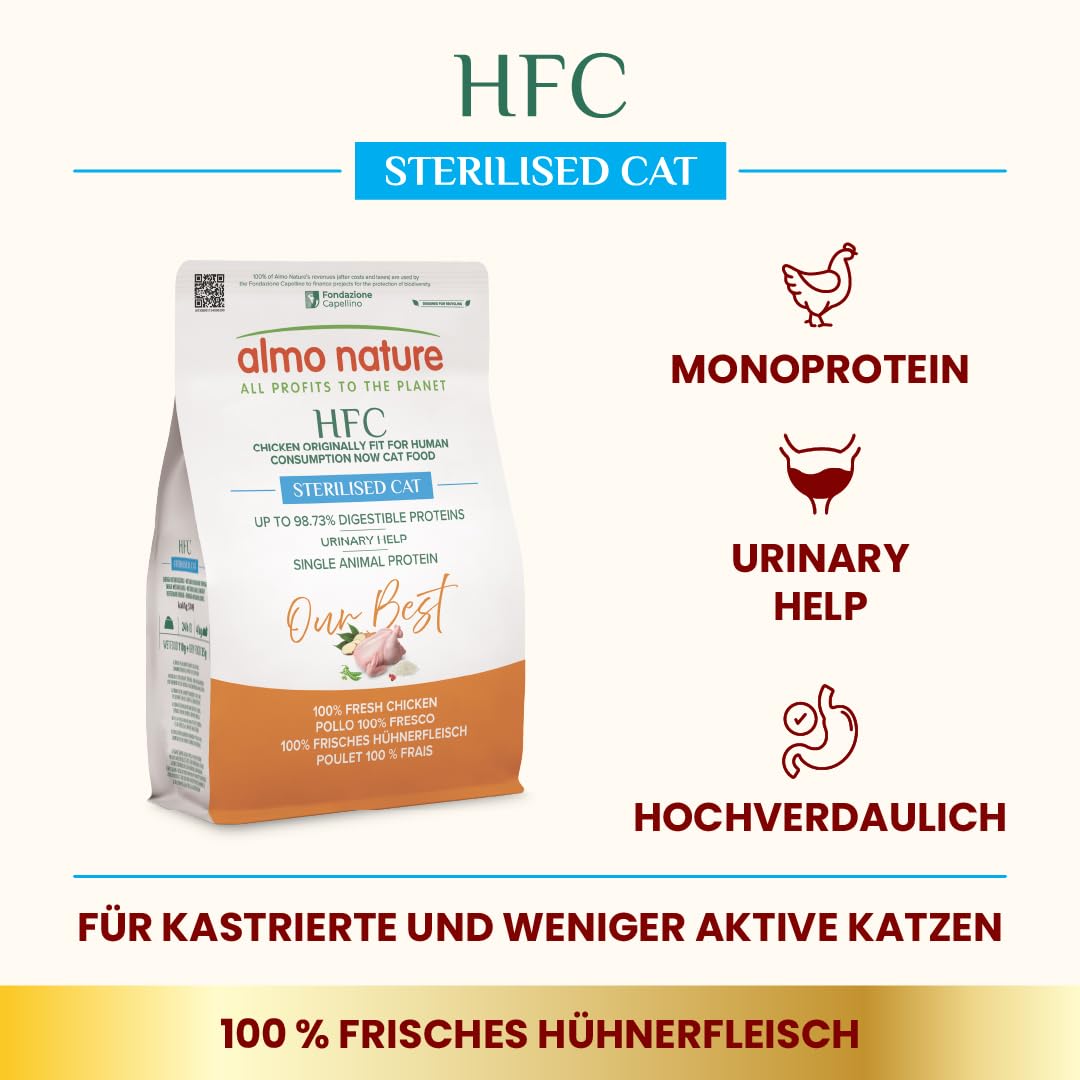 Almo Nature HFC Our Best Adult Sterilized Trockenfutter 300g Huhn