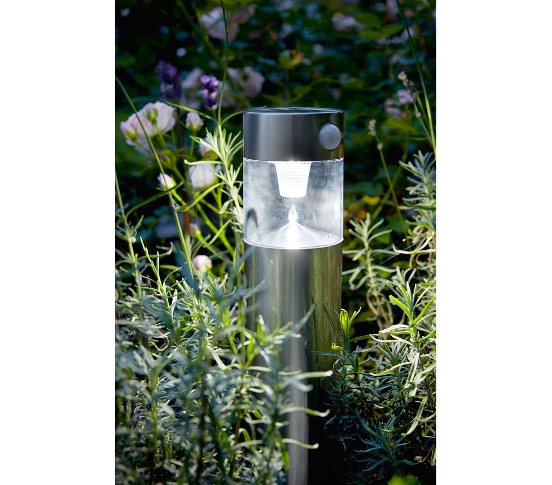 Dehner Solar Wegeleuchte Pir 54,5 cm Edelstahl Sensor