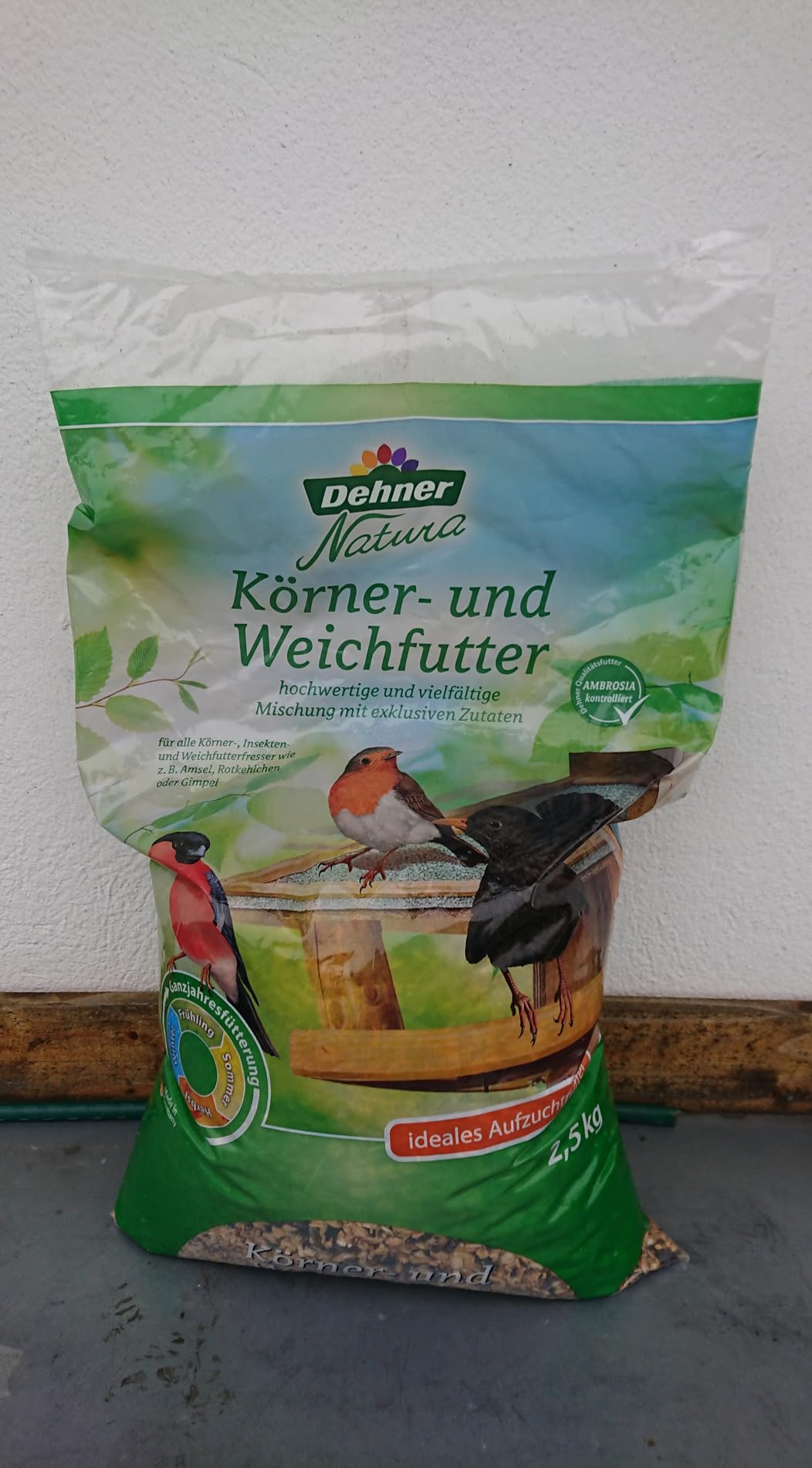 Dehner Natura Premium Wildvogelfutter 5 kg Körner