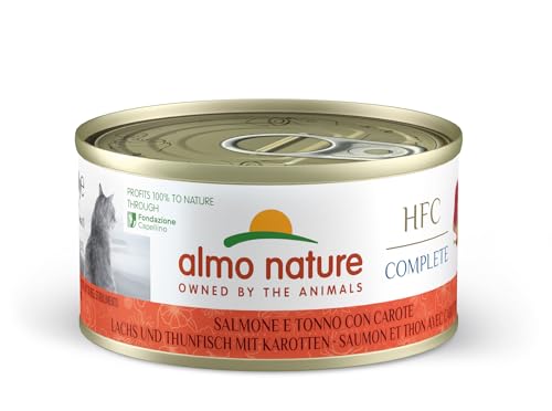 Almo Nature HFC Complete Nassfutter Lachs 24x70g getreidefrei
