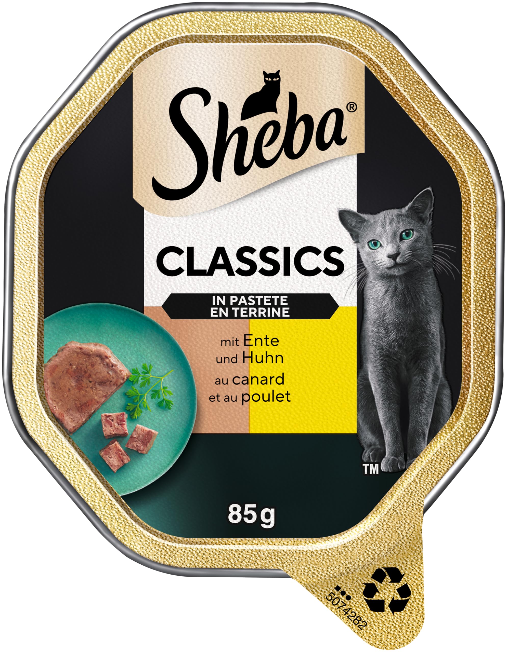 Sheba Classics Pastete Ente Huhn Nassfutter 22x85g getreidefrei