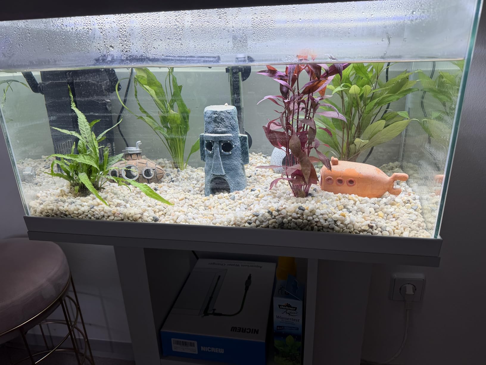 Dehner Aqua Aquarienkies weiß 5-8mm 3x5kg Bodengrund
