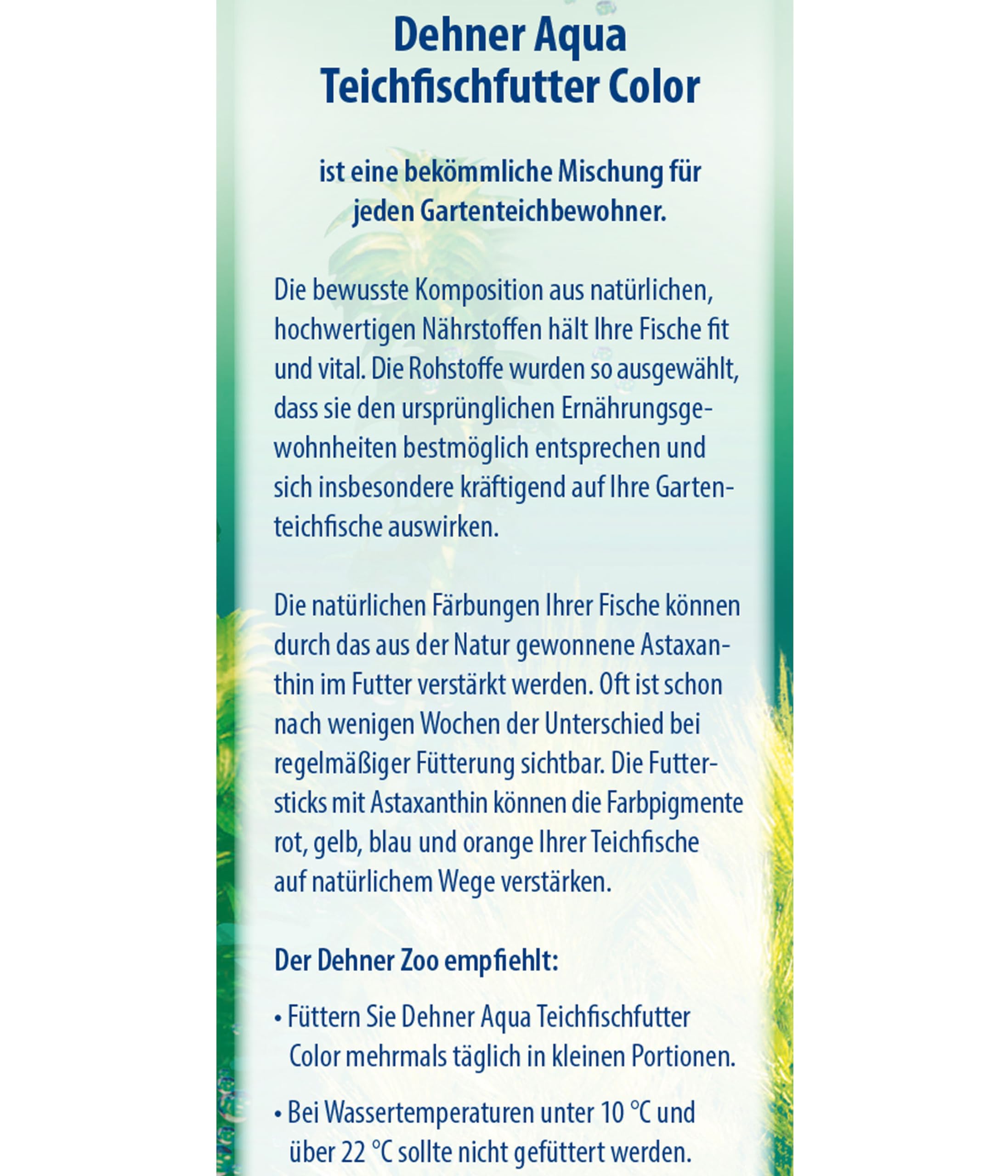 Dehner Aqua Color Teichfischfutter 5l farbverstärkend
