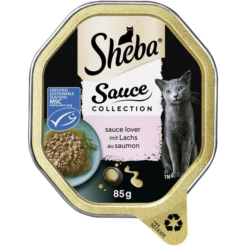 Sheba Sauce Lover Nassfutter Lachs MSC 11x85g Schale