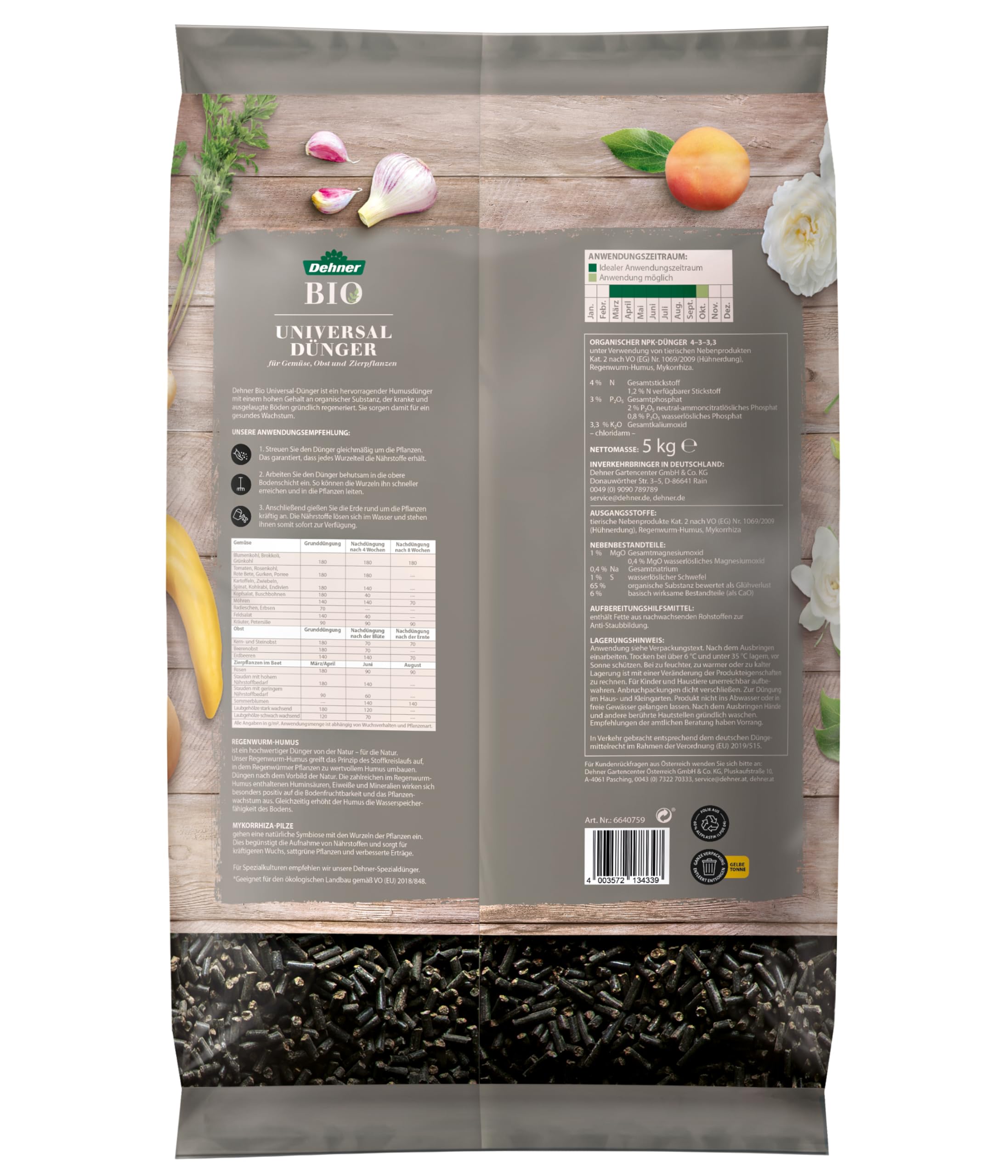 Dehner Bio Universaldünger Humusdünger 1,5kg organisch
