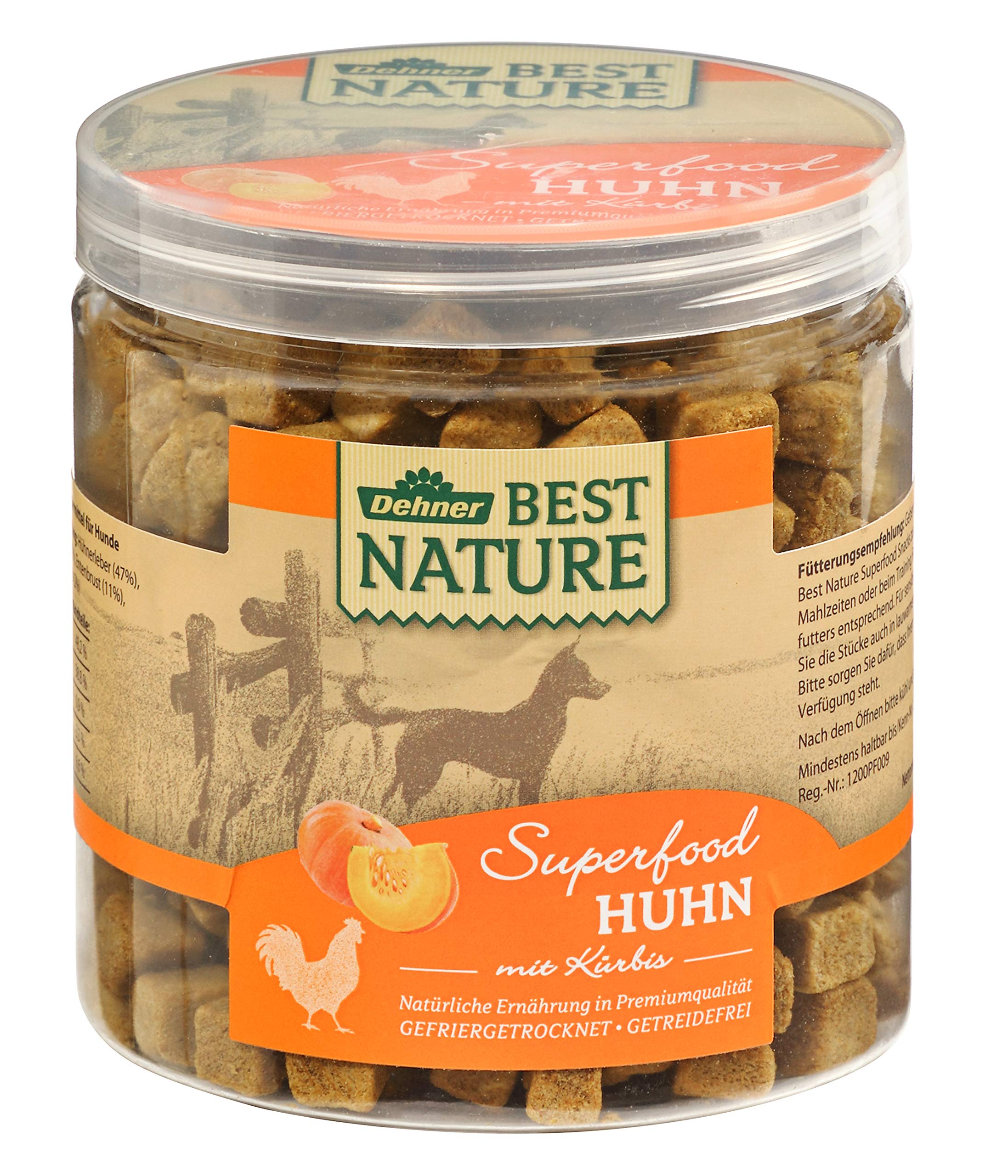 Dehner Best Nature Hundesnack-Mix Superfood 4x 380 g Dose