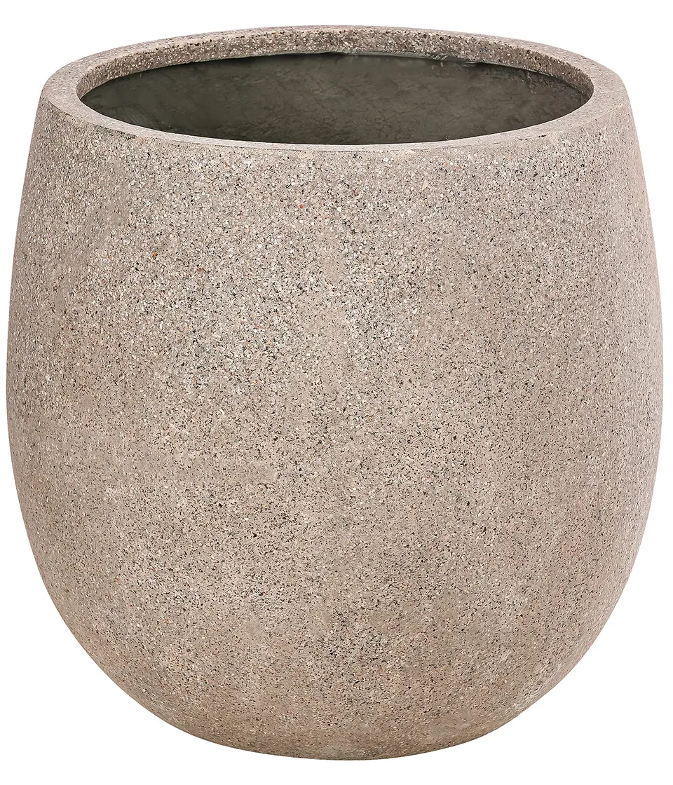 Dehner Balloon Pflanztopf Ø55 cm beige Polystone