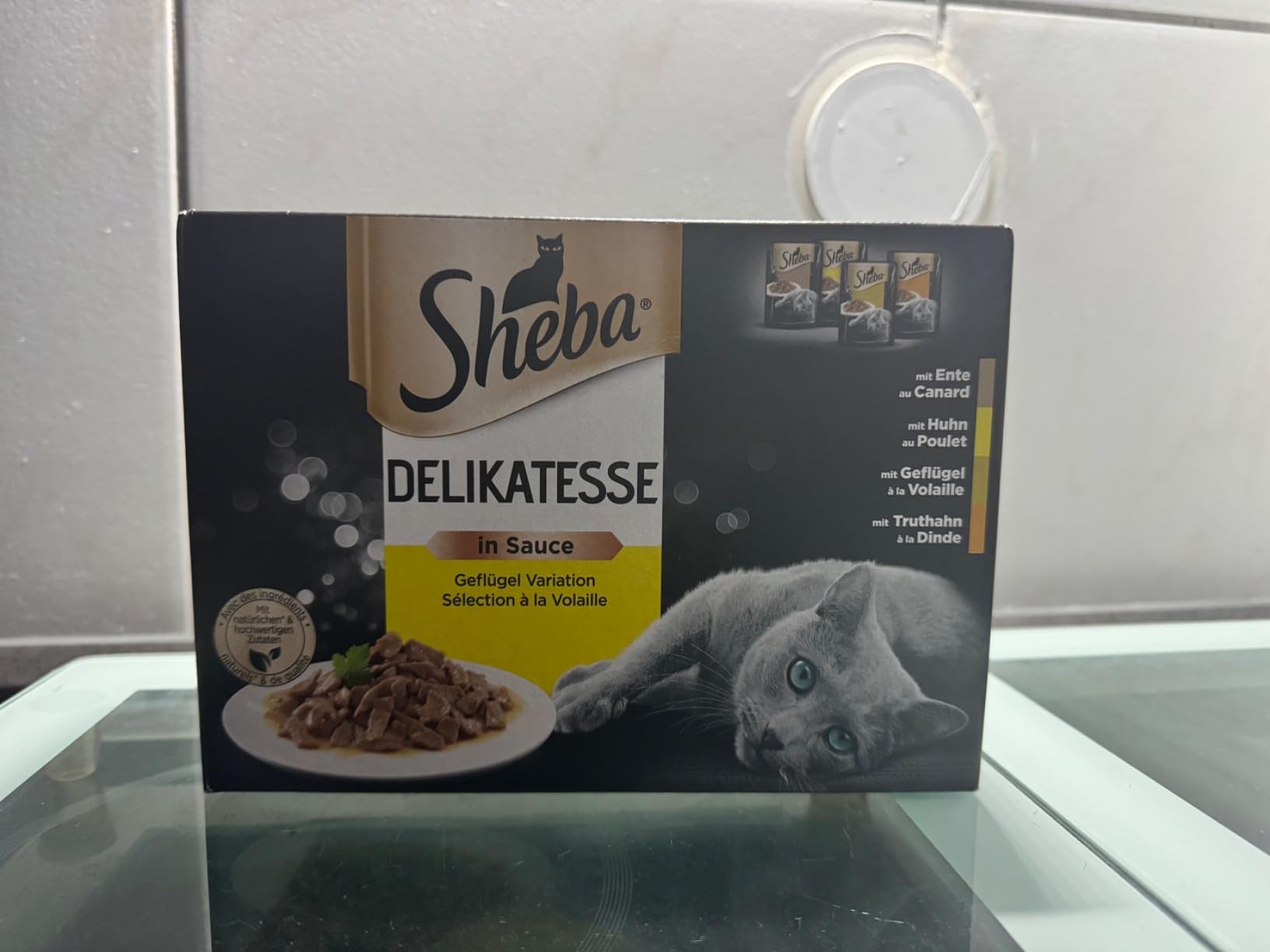 Sheba Delikatesse in Sauce Nassfutter Geflügel 48x85g Sauce
