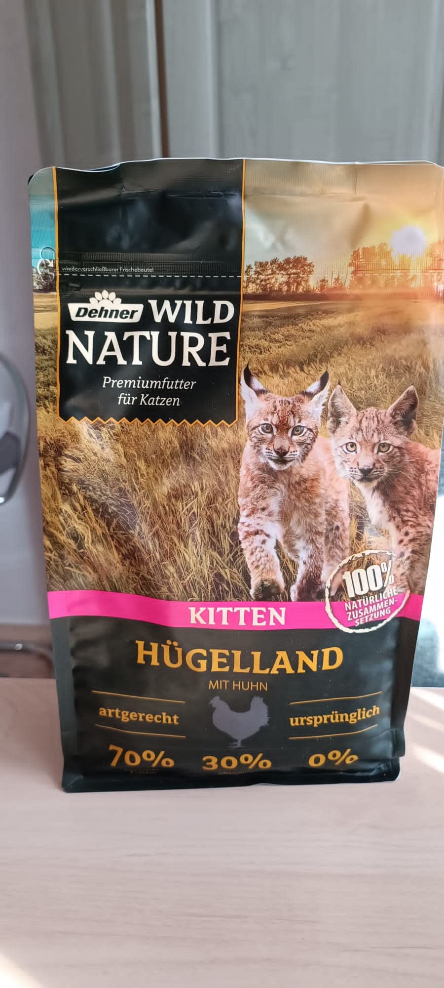 Dehner Wild Nature Hügelland Kitten Nassfutter 6x400g Huhn