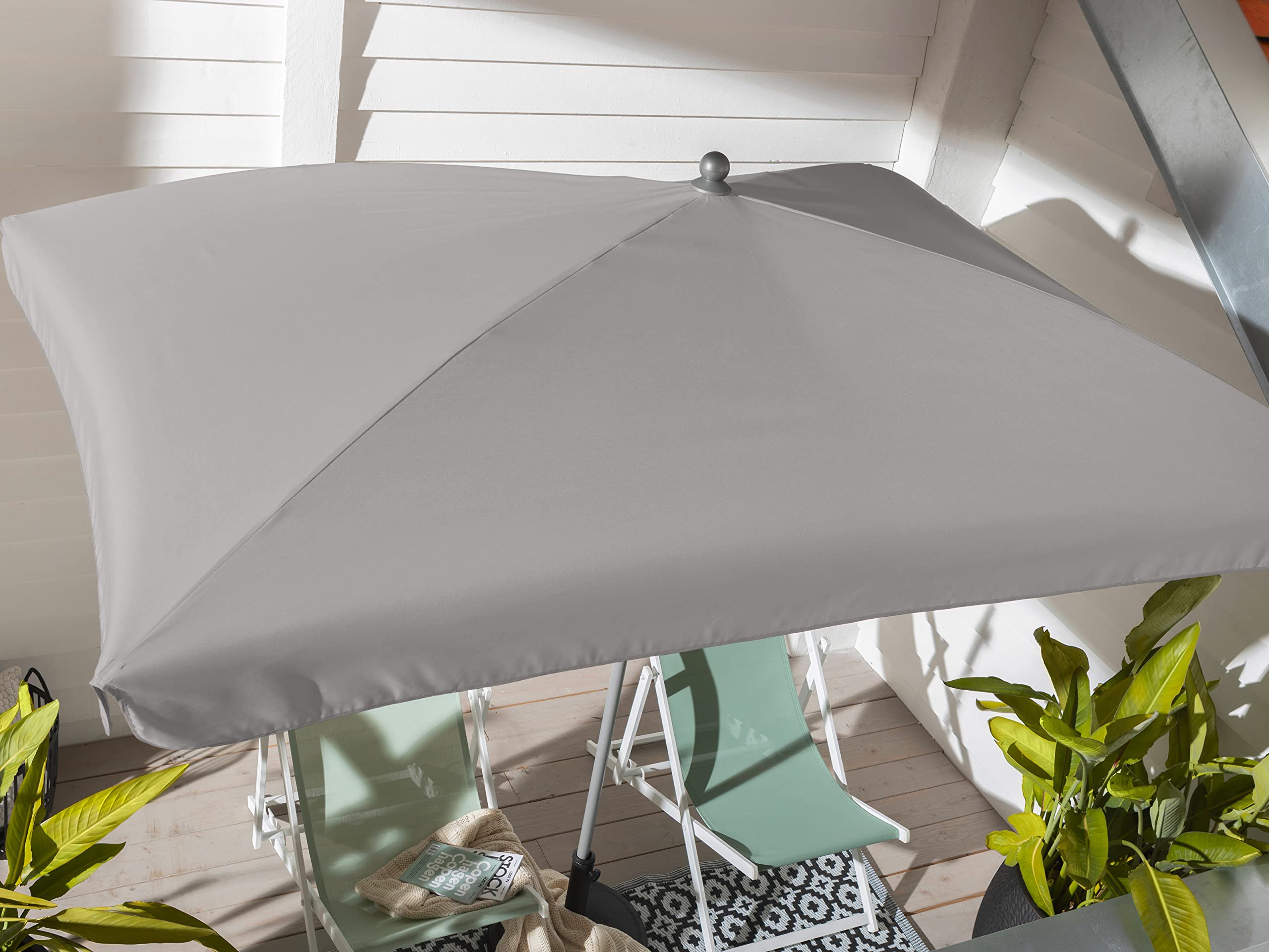 Dehner Keros Sonnenschirm beige 170x255 cm UV 80+