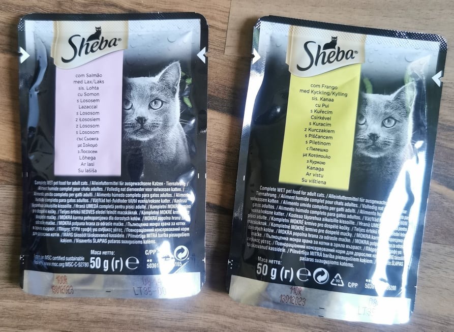 Sheba Fresh Fine Huhn Lachs Sauce Nassfutter 36x50g MSC