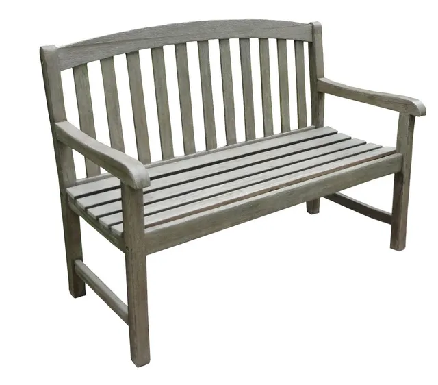 Dehner Skane Gartenbank 2-Sitzer 120 cm Akazie grau-braun