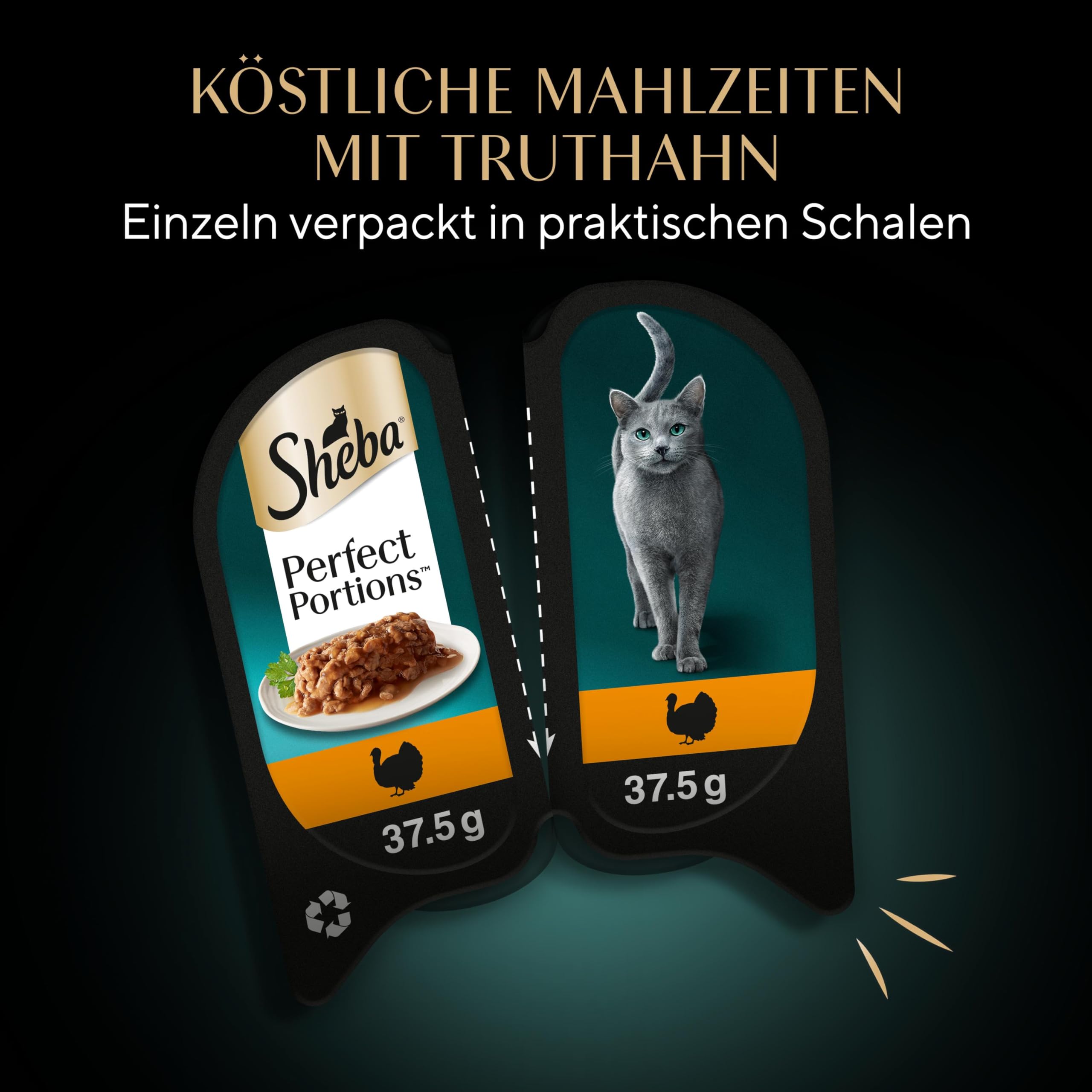 Sheba Perfect Portions Sauce Truthahn Nassfutter 8er Pack frisch
