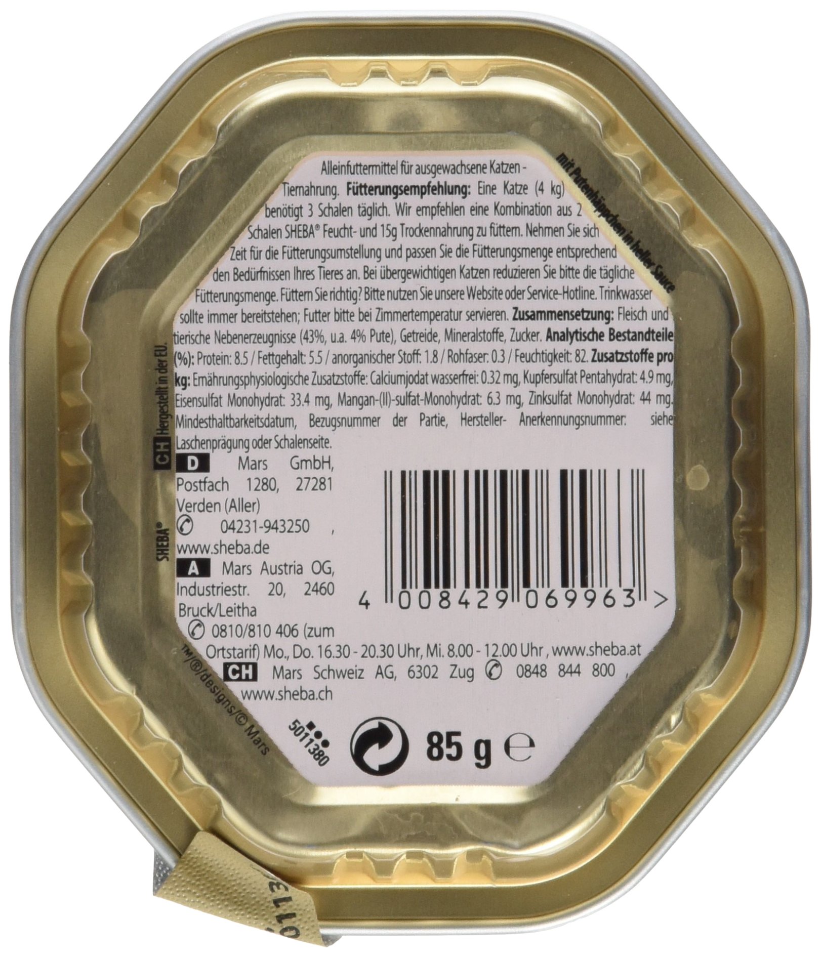 Sheba Sauce Spéciale Nassfutter Pute 36x85 g in Sauce