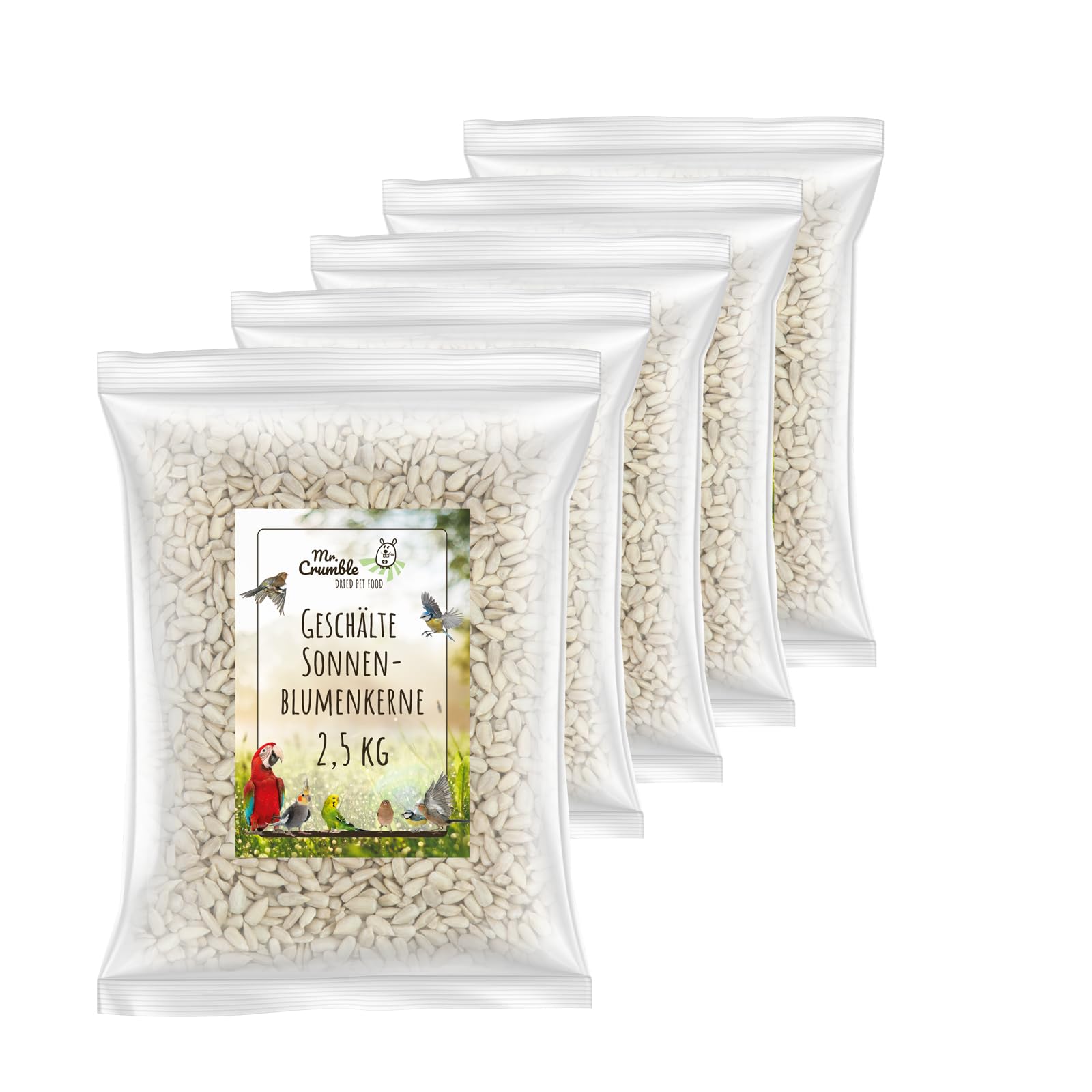 Mr. Crumble Sonnenblumenkerne Vogelfutter 2,5kg geschält
