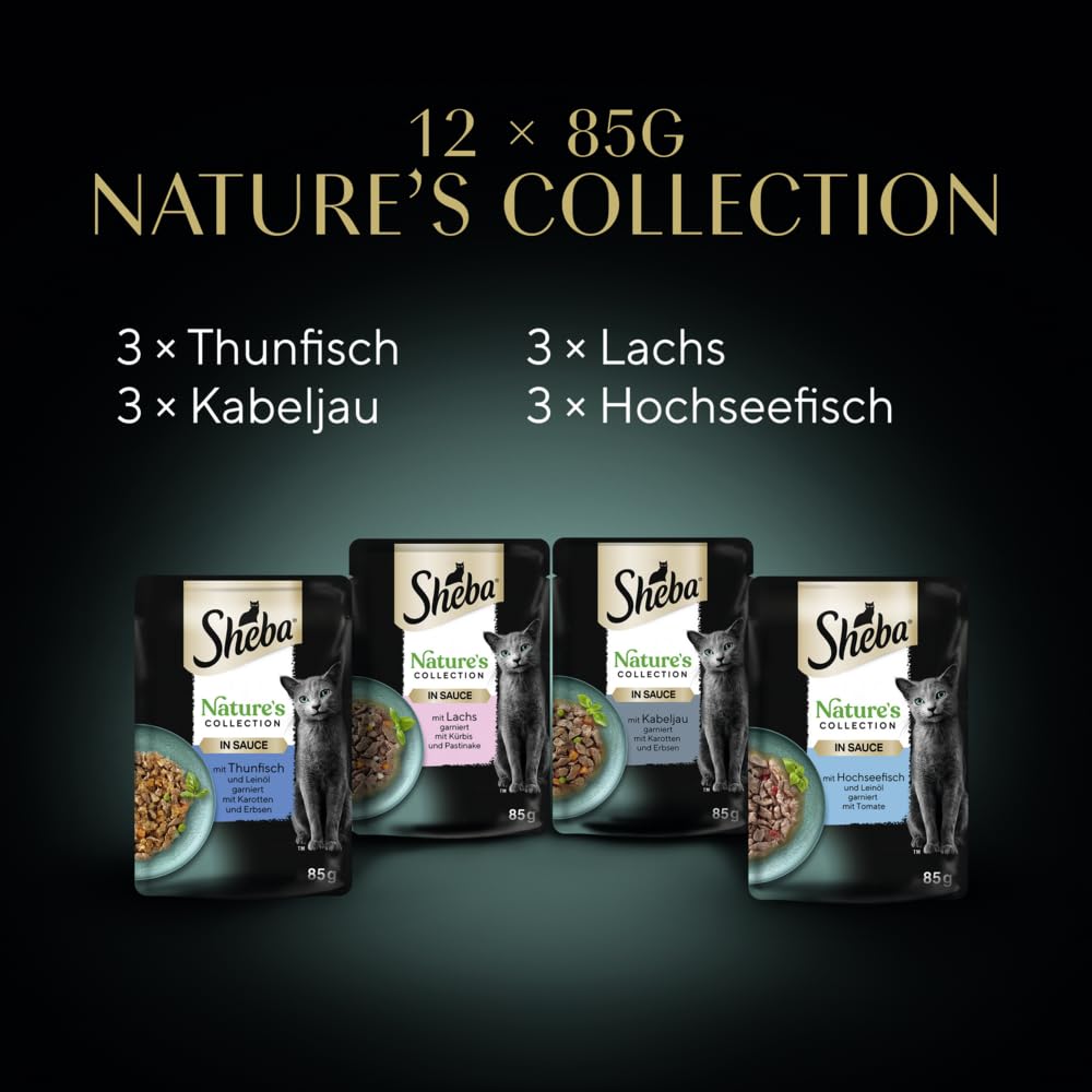 Sheba Nature's Collection Fisch Nassfutter 48x85g in Sauce