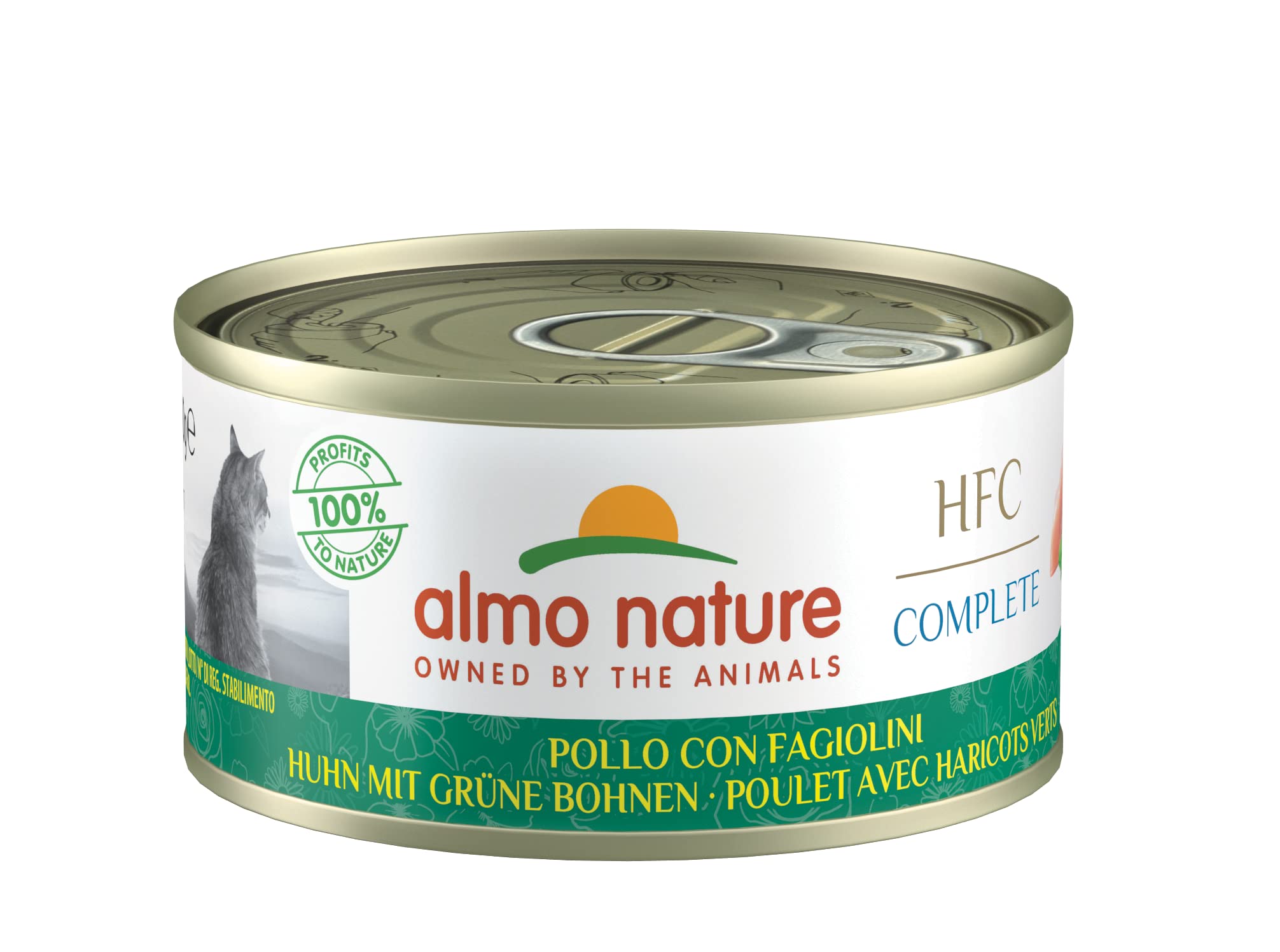 Almo Nature HFC Complete Katzennassfutter Huhn 24x70g