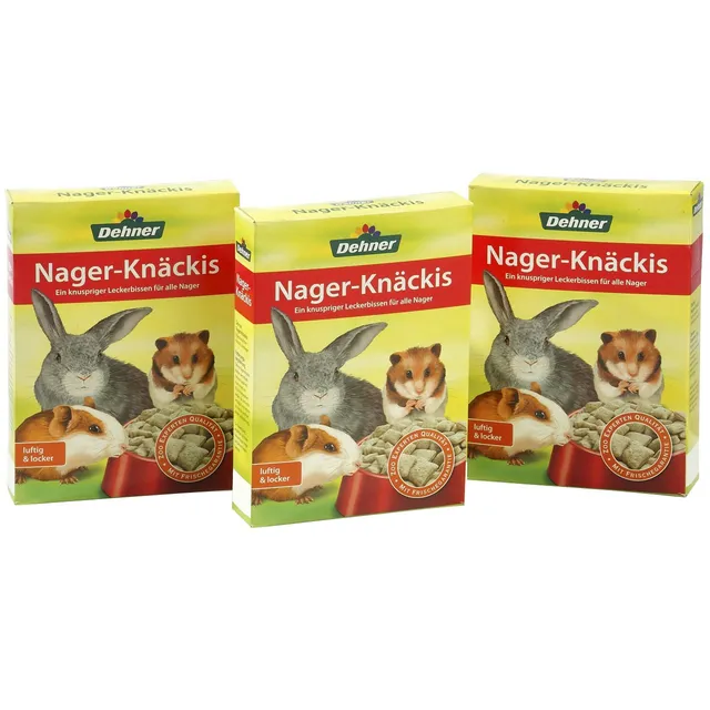 Dehner Knäckis Nagersnack 3 x 120 g knusprig