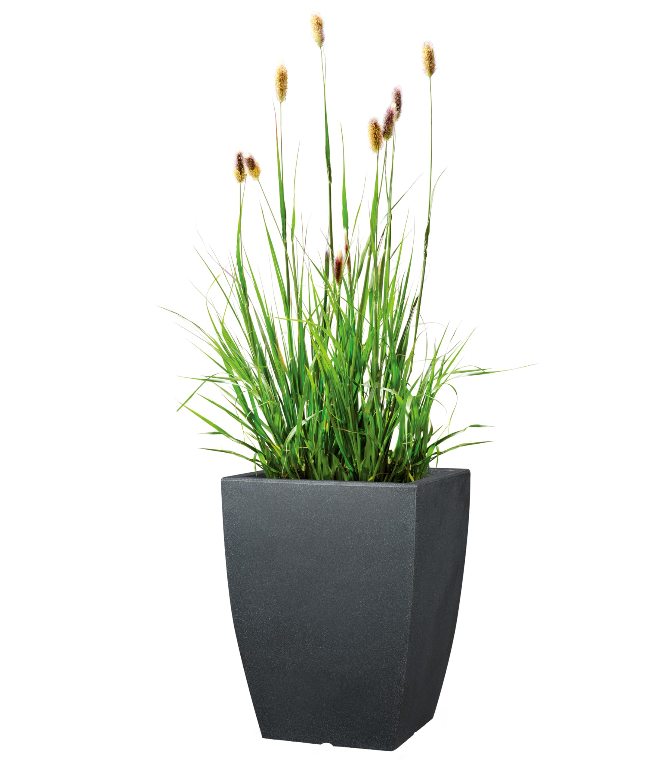 Dehner Bologna Blumentopf Kunststoff 40x40x53 Anthrazit