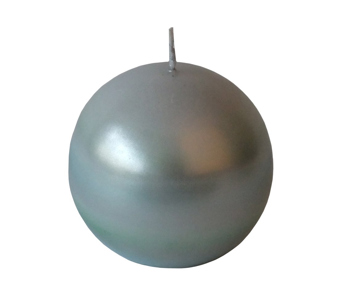 Dehner Premium Lovely Kugelkerzen Ø8cm 4er mint-grau