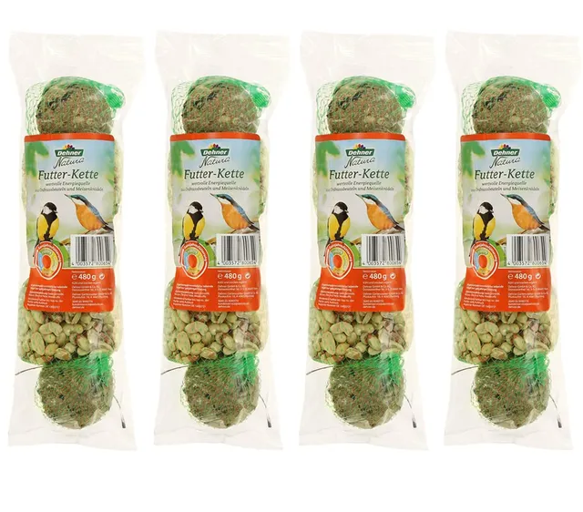 Dehner Natura Futterkette Wildvogelfutter 4x480 g energiereich