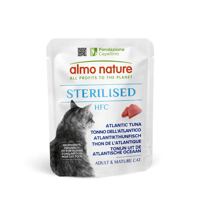 Almo Nature HFC Sterilised Nassfutter Thunfisch 24x50g leicht