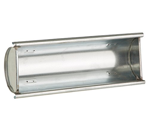 Dehner Dachrinne Pflanzgefäß verzinkt silber 30x17x10cm