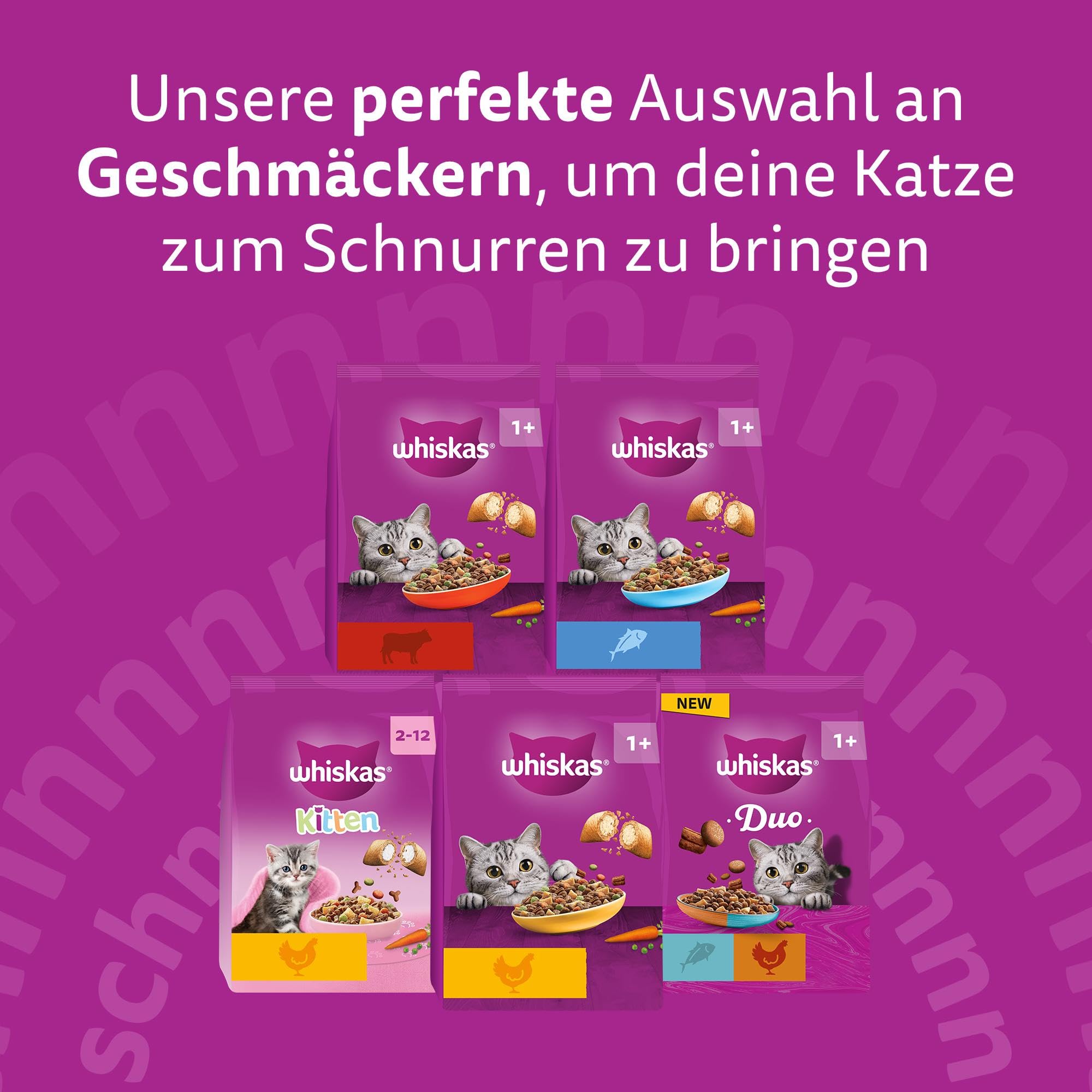Whiskas Duo Trockenfutter Surf & Turf 6x1,9kg Huhn Fisch